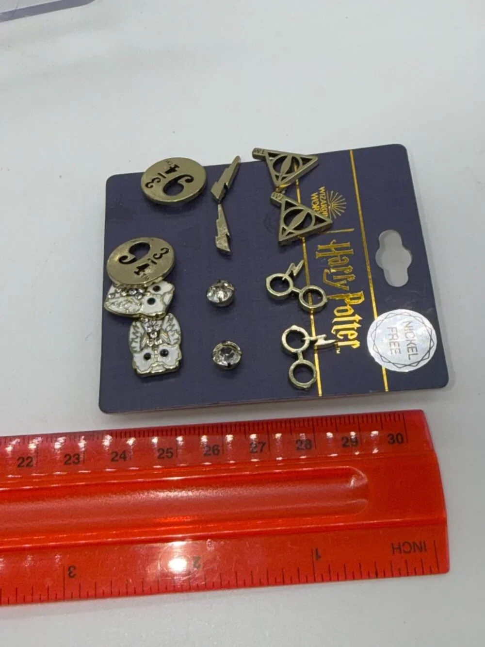 Bioworld Harry Potter 6-Pair Earring Set NWT Gold Tone